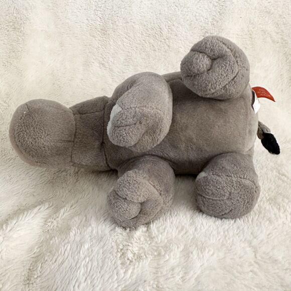 Wild Republic Hippo Plush Stuffed Realistic Grey Hippopotamus 12" Cuddlekins - Picture 4 of 5